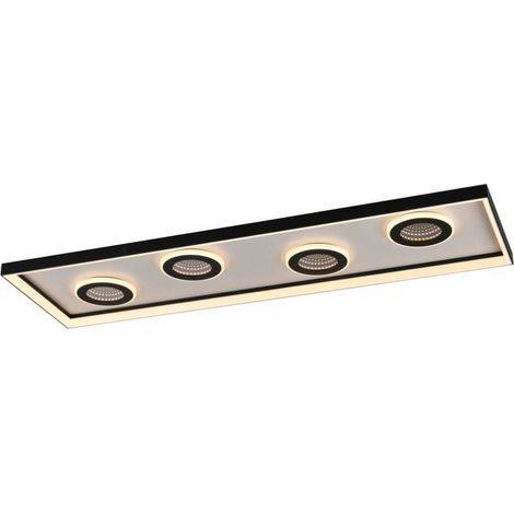 Plafonnier rectangulaire Dune noir - 6857-18