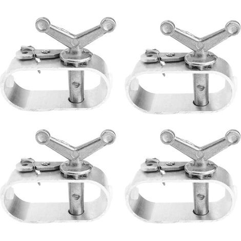 4 Pièces Tendeur Bache Piscine, ZIJANG Aluminium Tendeur Cable, Couverture de Piscine avec Tendeur Grillage, Accessoires de Camping pour Garder Piscine Propre, Clôture à Mailles Losangées, Jar (1/4)
