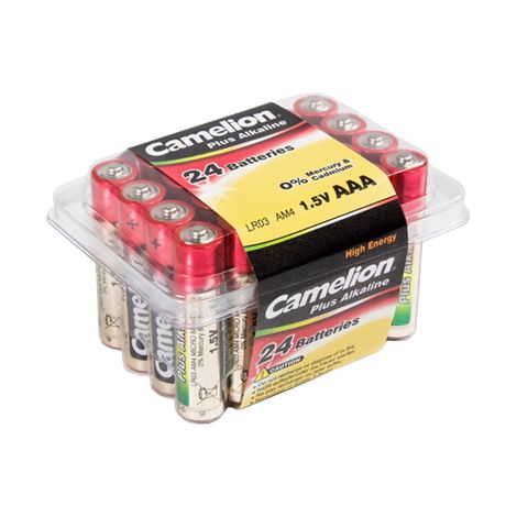 Camelion AAA/LR03 Plus Alcalina 24 unidades LR03-PB24 (1/2)