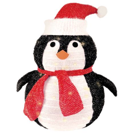 Pingüino plegable LED 600mm 8 funciones Luz cálida (1/5)