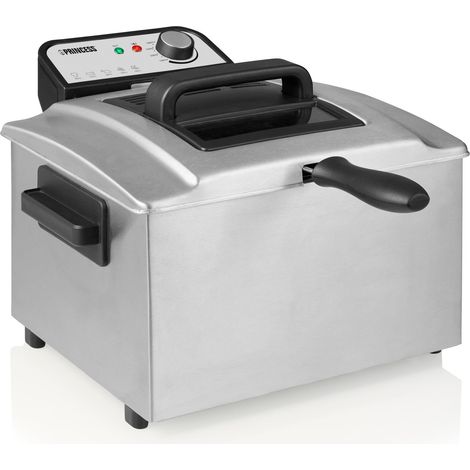 Fritteuse 5l maxi 184090 3270w edelstahl emaillierte wanne (1/4)