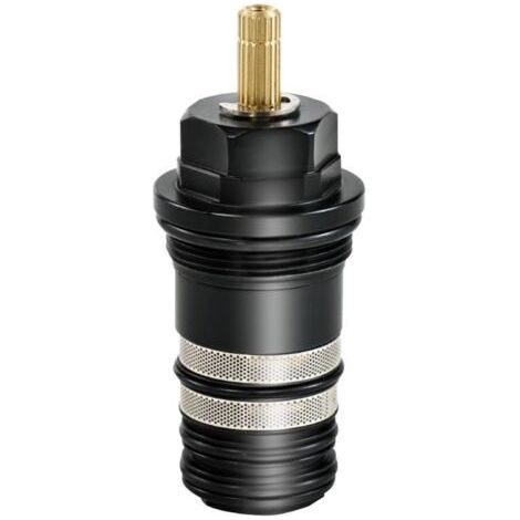Cartouche de vanne thermostatique 3/4' MTC 94282000 – Plastique noir renforcé – Contrôle précis de la température – Pour baignoires à 2/3 trous