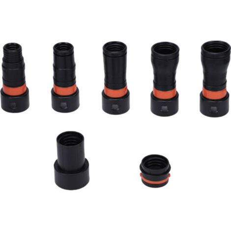Dust Vacuum Hose Adapter (7 Pack) with 360° Rotating Clamp for Power Tools and Sanders (1/5)