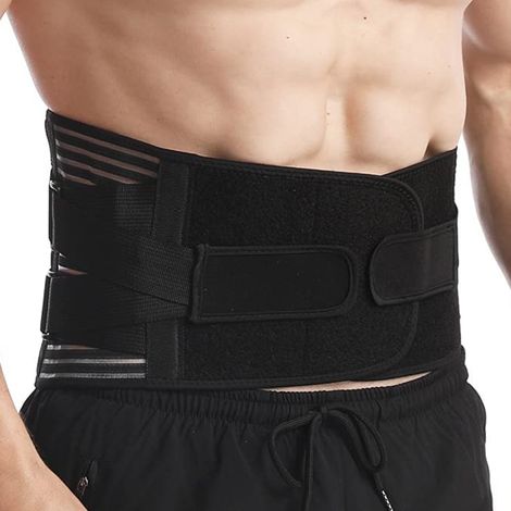 Ceinture Lombaire - Soutien Lombaire Réglable - Pour Travail Sport Et Vie Quotidienne - Taille Unique (1/5)