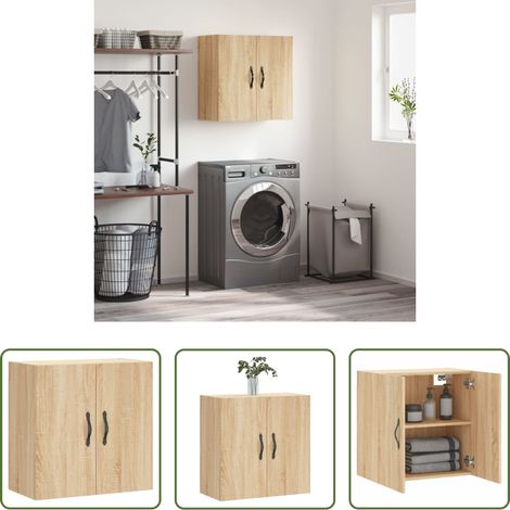 vidaXL Sonoma-Eiche - Wandschrank Sonoma-Eiche 60x31x60 cm Holzwerkstoff (1/5)