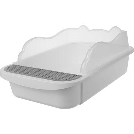 Open Litter Box for Kittens with Scoop, Decorative Litter Container for Small Cats (1/5)