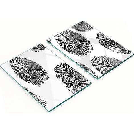 Dekorative Glasschneide- und Servierbretter „Fingerprint“ 2 x 40 x 52 cm (1/5)