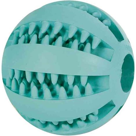 Baseball menthe, caoutchouc naturel, 7 cm pour chien -masse les gencives, (1/4)