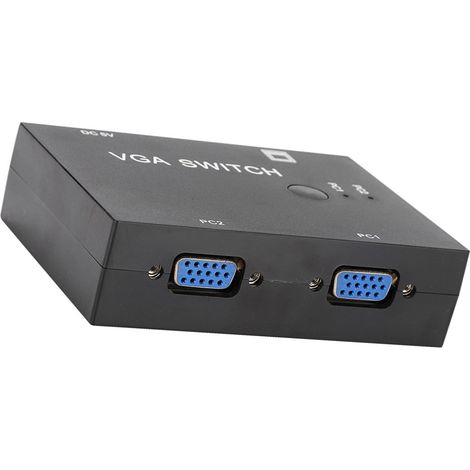 Sélecteur VGA 2 entrées 1 sortie pour écrans HD - Accessoire informatique de commutation hôte