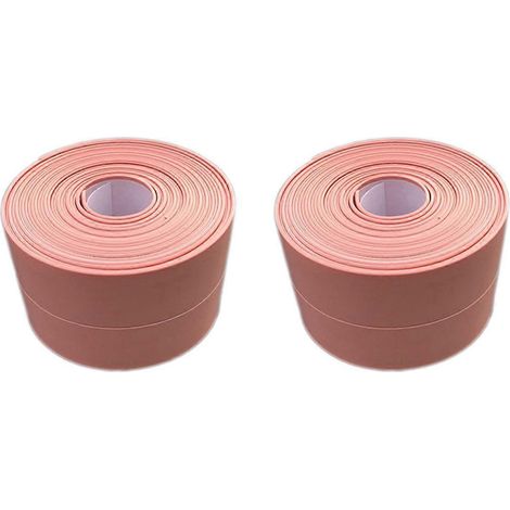 Ruban d'étanchéité imperméable pour douche, lavabo et baignoire, 3,2 m x 2,2 cm, rose (1/5)