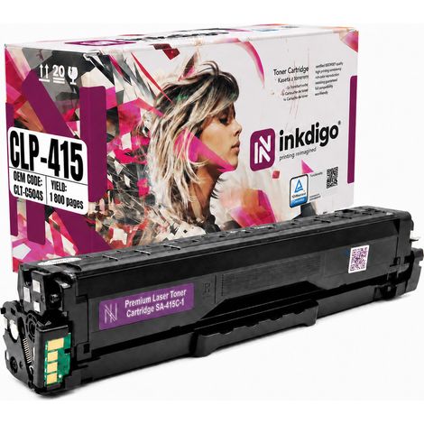 Inkdigo Toner CLT-C504S kompatibel mit Samsung CLP-415N Xpress C1810W C1860 TÜV-zertifiziert (1/5)