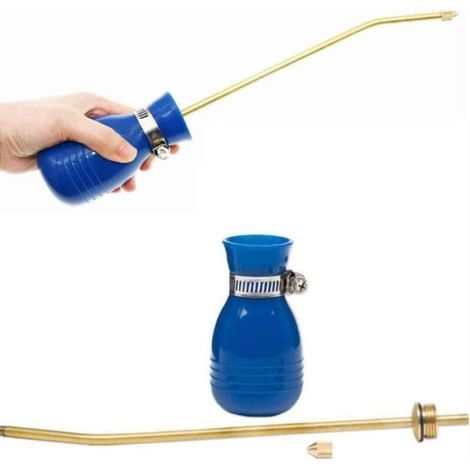 Mini Applicateur Distributeur, grand plumeau de terre de diatomées, applicateur de poudre, applicateur de jardin, ampoule avec long tube en cuivre pour intérieur et extérieur