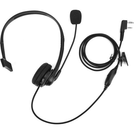 Casque talkie-walkie 2 broches, oreillettes en éponge, Microphone PPT pour Baofeng UV-5R BF-888S (1/5)