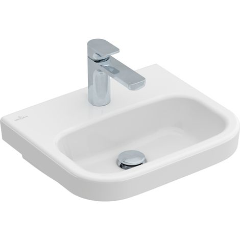 Villeroy & Boch Architectura Handwaschbecken, eckig, Hahnloch (1/4)