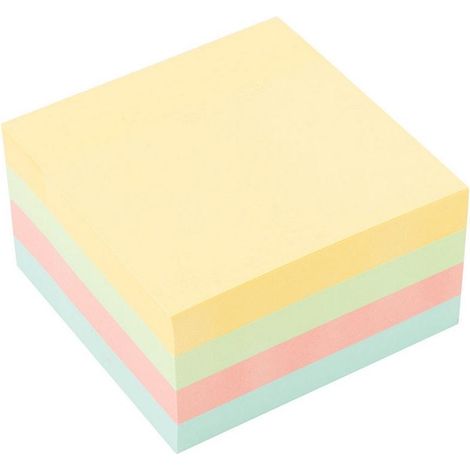 Tampone autoadesivo 75x75mm pastello D.rect