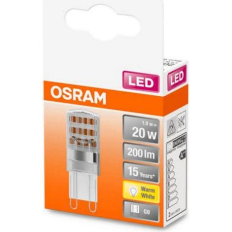 OSRAM HOMELIGHTING 4058075432307 LED EEK F (A - G) G9 Kolbenform 1.9 W = 20 W Warmweiß (Ø x L) 14 mm (1/3)