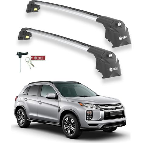 TURTLE kompatibel mit Mitsubishi Rvr (Mk3) 2010-2022 Dachträger Air2 Grau (1/5)