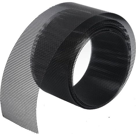 3 rouleaux 5 × 200 cm, grille d’aération pour joints. Protège les joints de choc du clinker contre abeilles, guêpes et souris, couleur noire. (1/5)