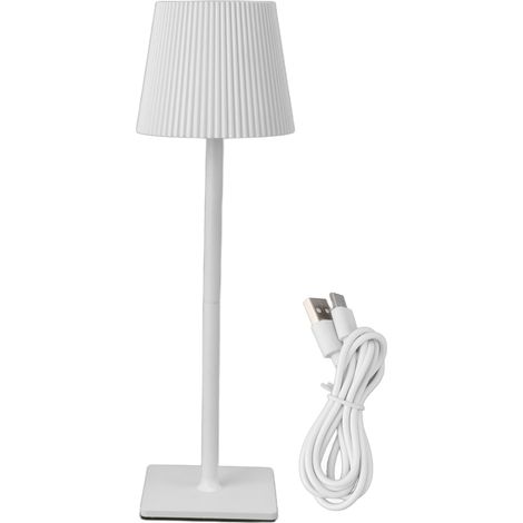 Lampe de Bureau Sans Fil à Toucher, Variation d'Intensité Continue, Recharge USB 4000mAh, Éclairage LED pour Chambre, Bureau ou Salon, Blanc (1/5)