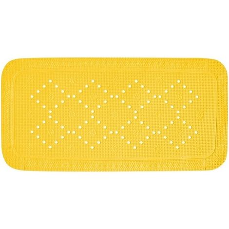 Alfombra de bañera PVC ALASKA 91x36cm Amarillo Sunshine Spirella