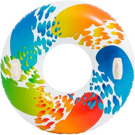 Bouée Gonflable - INTEX - 122 cm - 2 Poignées - Utilisation Extérieure - Pour Enfants (1/2)