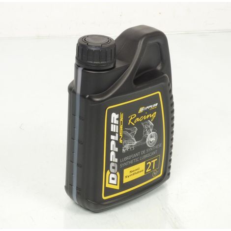 1L huile moteur 2 temps semi synthèse Doppler Racing pour moto (1/2)