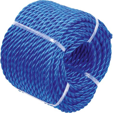 Cuerda de plástico / Cuerda multiuso  4 mm x 20 m  azul (1/2)