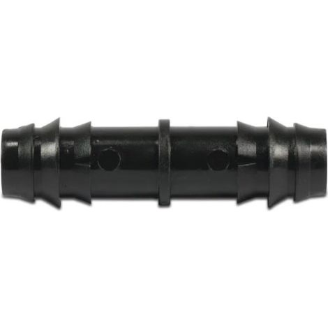 Conector de manguera POM corrugado de 32 mm, 6 bar, negro