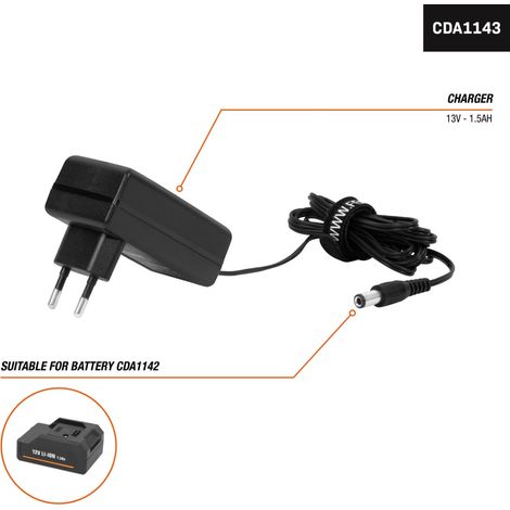 Cargador rápido FERM 12V - para batería CDA1143, utilizado en CDM1118, CDM1119 y CDM1129. (1/5)