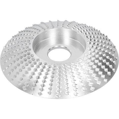 Disque de ponçage et façonnage pour meuleuse d'angle, accessoire bois, abrasif pour travail du bois, forme et polissage, outil de bricolage, compatible meuleuse, modèle standard, usage professionnel e (1/5)