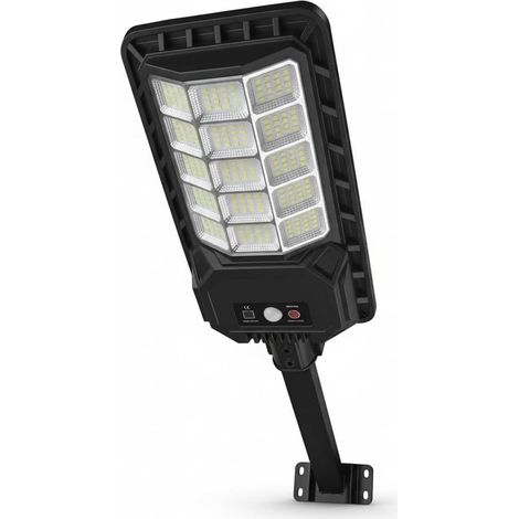 TrAdE Shop Traesio - Lampione Solare Crepuscolare 1500w 240led 4800mah Sensore Movimento Ip65 Telecomando Le-470 - (1/5)