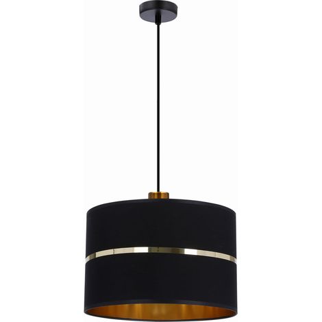 Lampada a sospensione Candellux Assam Ø30 E27 nero/ottone (1/2)