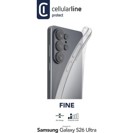 Cellularline Fine - Galaxy S26 Ultra Blanda, ultrafina, ultratransparente (1/2)