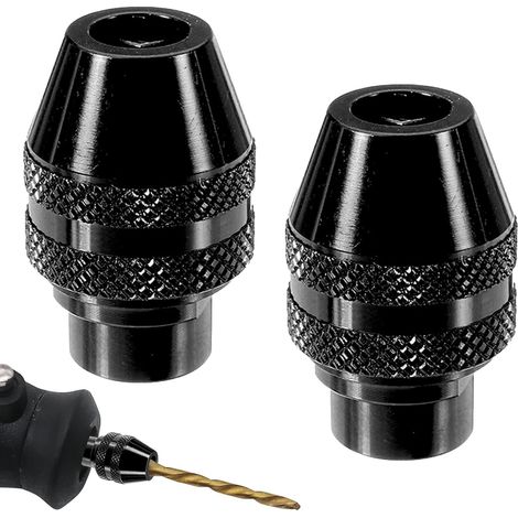 Mini portabrocas, 2 piezas de accesorios para herramientas SDS de 1/32 a 1/8, adaptador de taladro, herramientas de corte de metal para 4000, 400, 3000, 398, 395, 300, 200, 285, 8200, 800 (1/5)