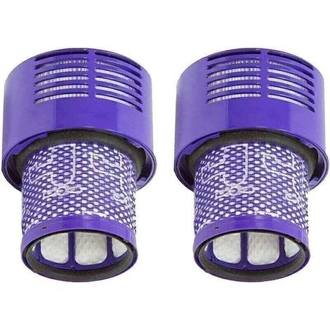 Lot de 2 filtres lavables pour aspirateurs Dyson V10 – Haute résistance – Bloque poussière et allergènes – Entretien facile