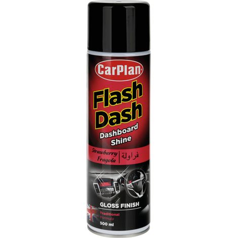 Flash Dash, pulitore per cruscotti, effetto lucido - 500 ml - Fragola