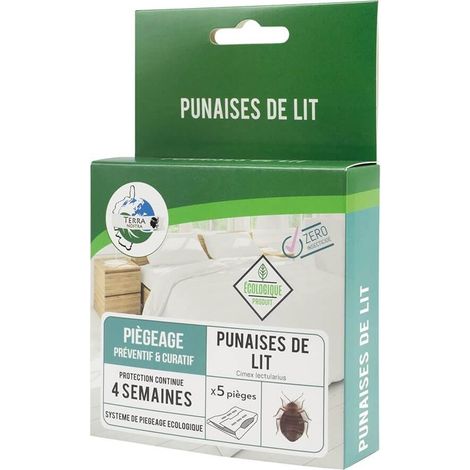 Piege a punaise de lit traitement sans insecticide x5 (1/4)