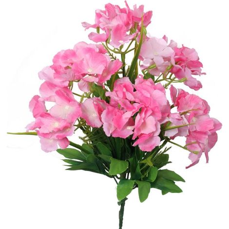 Bouquet de 6 hortensias aux accents roses (1/3)
