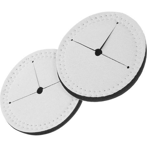 Healeved Lot de 2 manchons pour verres à vin en EVA blanc , sublimables , forme ronde , résistants l