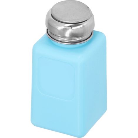 200-ml-ESD-Antistatik-Vierkantflasche, Druckspender mit blauer Edelstahlkappe, elektronische Werkstattsicherheit (1/5)