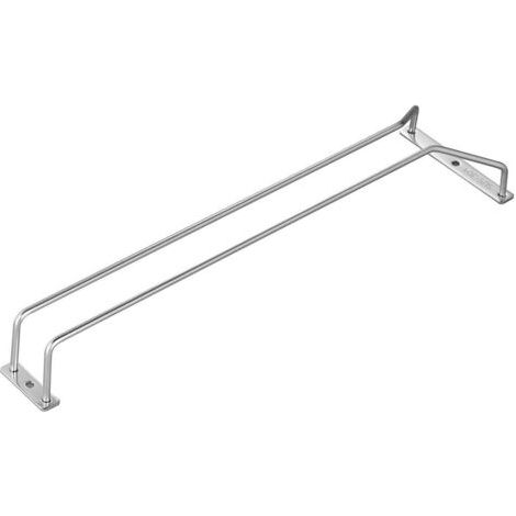 Support à verres à pied sous armoire, support à verres à vin, support à suspendre en fil d'acier inoxydable, 34,5 cm, 1 rangée (1/5)