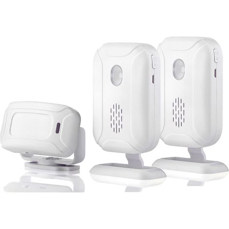 Sensor Doorbell for Business Entry, Store Welcome Buzzer Monitor, Outdoor Door Chime Kit: Infrared Motion Sensor Detector for Elderly Caregiver Reminder  LED Indicators (1/5)