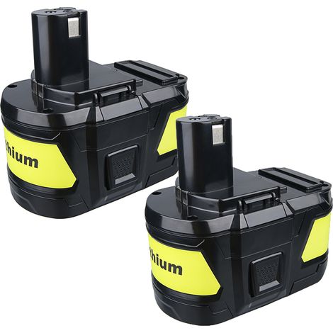2 Pièces Powayup P108 18V 9000mAh Batterie d'outils de Remplacement pour Ryobi Batterie One+ P108 P107 P105 P104 P103 P102 RB18L50 RB18L40 RB18L25 RB18L15 (1/5)
