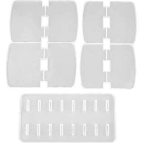 Moule pour support de rangement cosmétique en 3 pièces