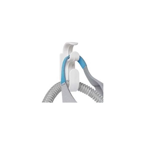 Juego de 2 soportes para mangueras de máquinas, soporte antideslizante para mangueras con gancho para mascarilla de cama, organizador de mangueras combinado con gancho para diadema para evitar fugas y