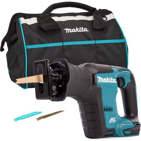 Makita DJR188Z 18v LXT Brushless Compact Reciprocating Saw + 2 Blades + Bag (1/4)