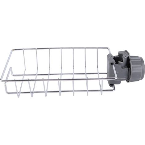Support de vidange de robinet suspendu, rangement organisé creux en acier inoxydable respirant, porte-éponge Fournitures de cuisine pour cuisine (1/5)