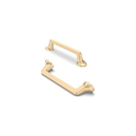 Poignées de Meubles Or Brossé Lot de 10, Entraxe 96mm, Design Moderne pour Armoires et Tiroirs de Cuisine (1/5)
