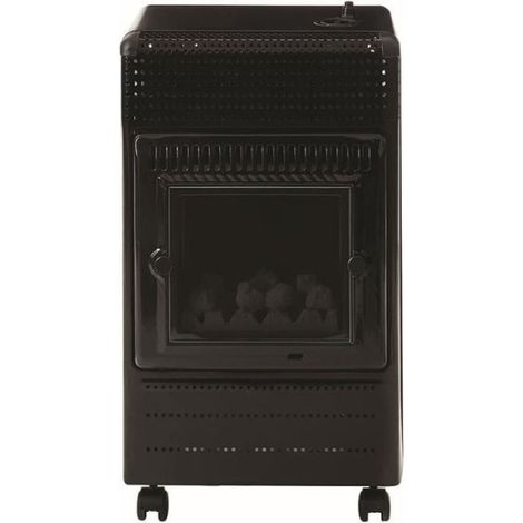 Favex – Chauffage d'appoint gaz butane infrarouge 3400W – 3 puissances – Portée 35 m² – Effet feu de cheminée – Technologie infrableu (1/5)