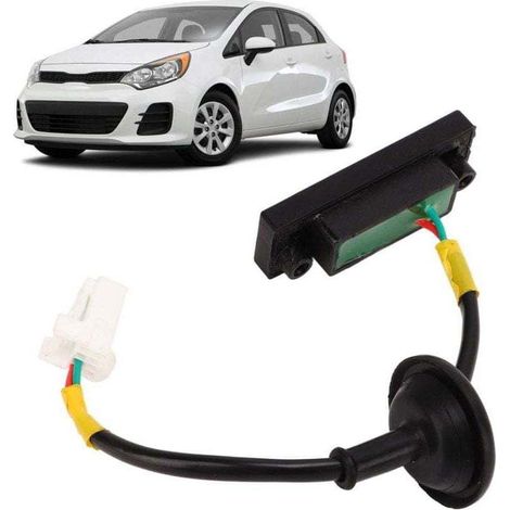 [MAI UTILIZZATO]Pulsante di sblocco del portellone posteriore di ricambio in ABS antigraffio 81260-1W220 per Kia Picanto TB 2011-2017, per Kia Rio Mk3 2011-2017, (1/4)